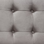 Juniper Champagne Grey Velvet Tufted Sofa