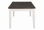 Kingman Espresso/White Wood Dining Table