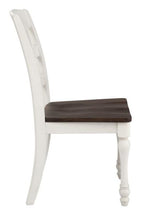 Madelyn 2 Dark Cocoa/Coastal White Wood Side Chairs