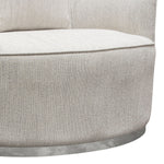 Raven Light Cream Fabric Contoured Chair