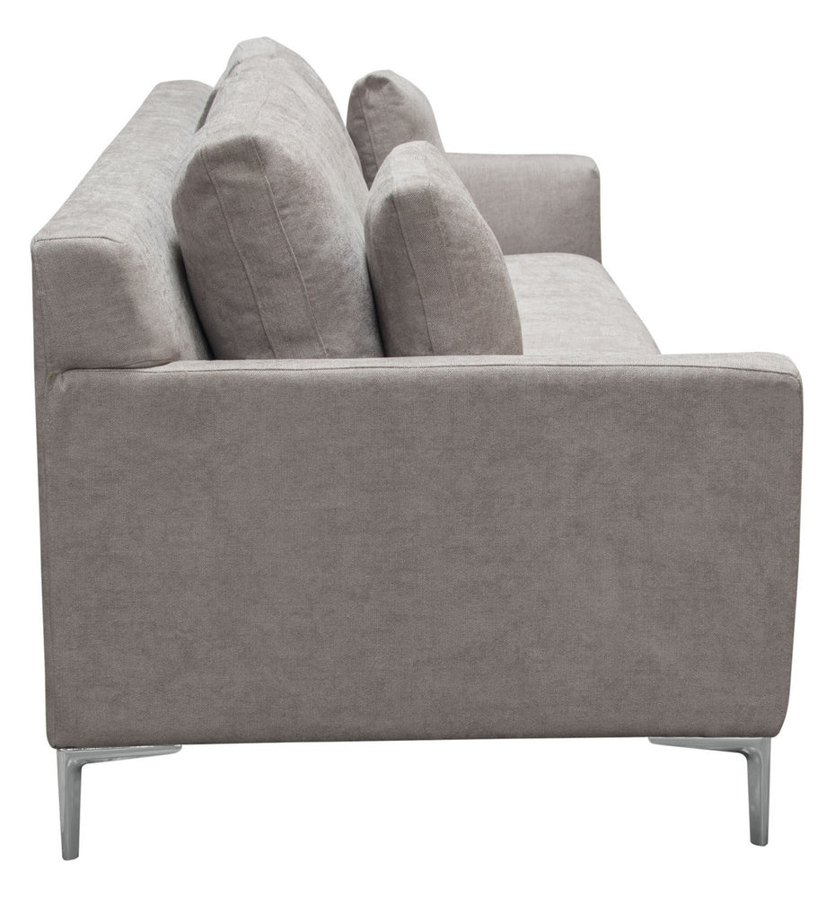 Seattle Grey Fabric 2-Seat Sofa (Oversized)