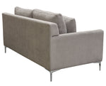 Seattle Grey Fabric Loveseat