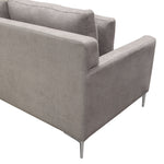 Seattle Grey Fabric Loveseat