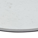 Surface White Engineered Marble/Metal End Table