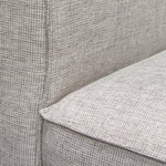 Vice Barley Fabric Modular Sectional Sofa with Ottoman