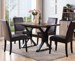 Maria Two-Tone Wood Rectangular Dining Table