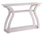 Meryl White Oak Wood Console Table