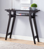 Sayen Red Cocoa Two-Tier Console Table