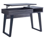 Tertia Distressed Grey/Black Wood Desk
