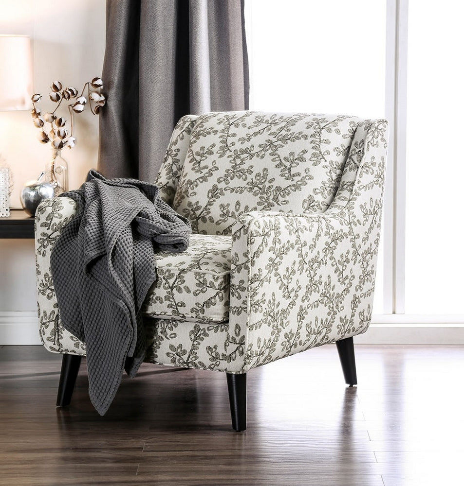 Dorset Ivory Fabric Floral Chair
