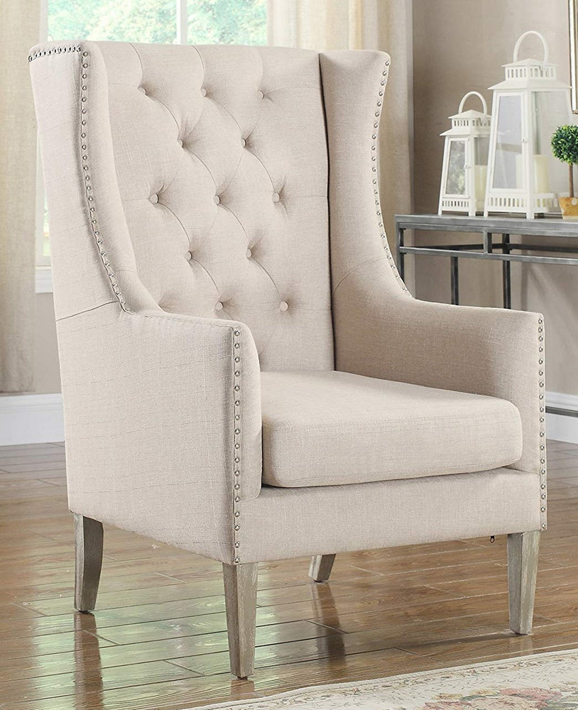 Jesse Natural Fabric Accent Chair
