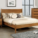 Lennart I Oak Wood Cal King Bed (Oversized)