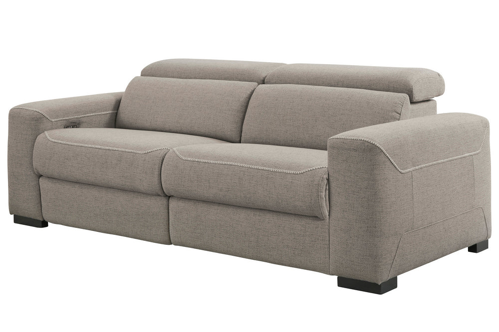 Mabton 2-Pc Gray Power Recliner Sectional