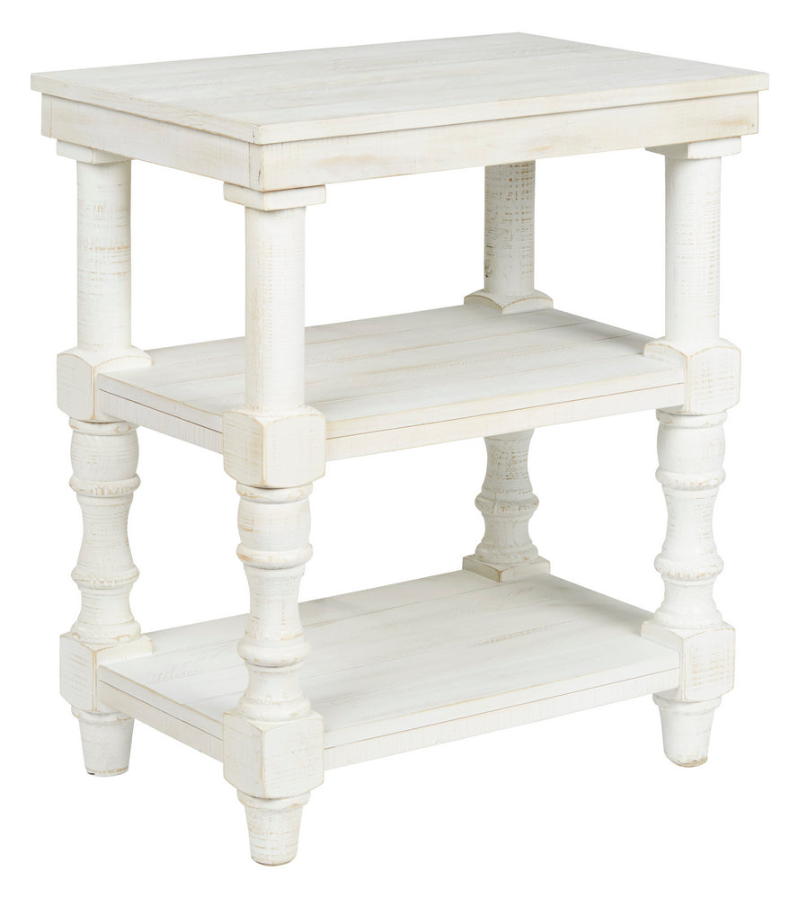 Dannerville Antique White Wood Accent Table