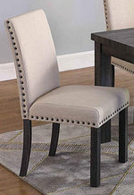 Helena 2 Natural Fabric/Wood Side Chairs