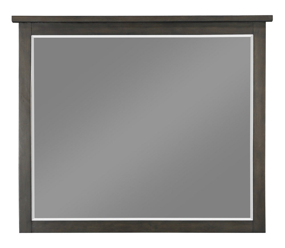 Hebron Dark Cherry Wood Frame Dresser Mirror