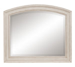 Bethel Antique White Wood Frame Dresser Mirror