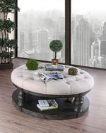 Mika Antique Gray Wood Coffee Table