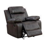 Pondera Brown Leatherette Manual Recliner