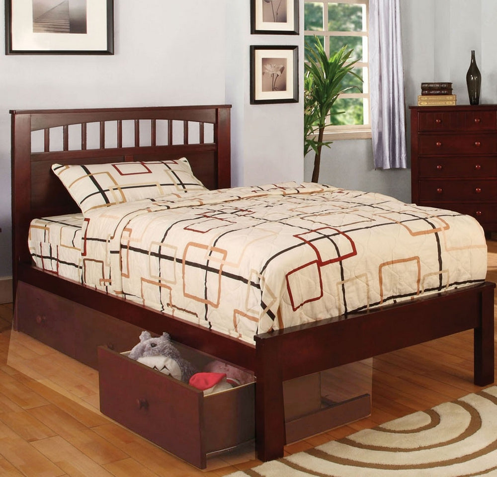 Carus Cherry Wood Twin Bed