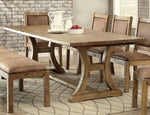 Gianna Rustic Pine Dining Table (Oversized)