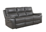 Lila Gray Power Recliner Sofa