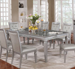 Alena Silver Wood Dining Table