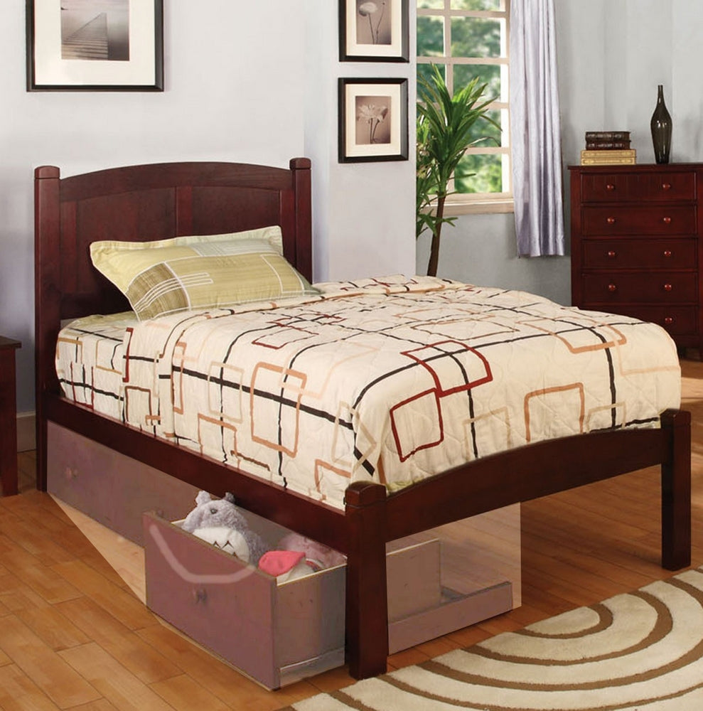 Cara Cherry Wood Twin Bed