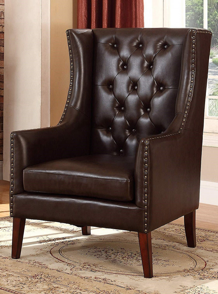 Jesse Brown Faux Leather Accent Chair