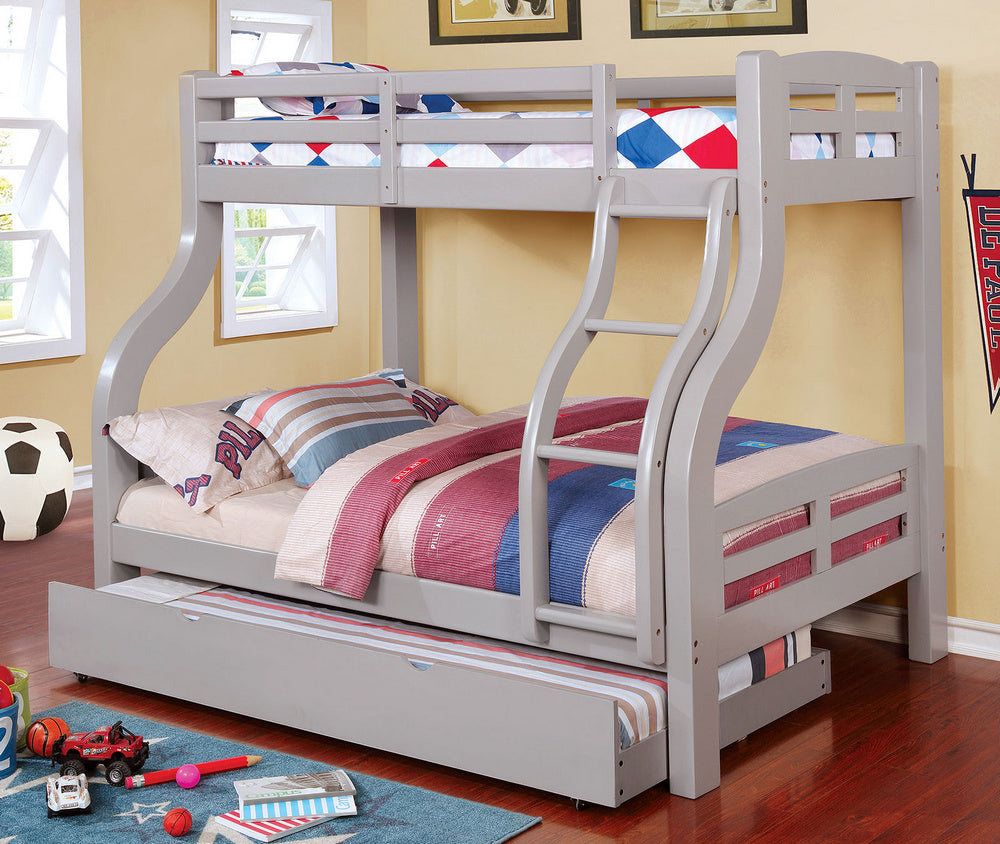 Solpine Gray Twin/Full Bunk Bed (Oversized)