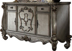 Versailles Antique Platinum Wood Dresser with Poly Resin Decor