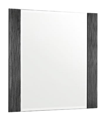 Blacktoft Contemporary Black Wood Frame Dresser Mirror