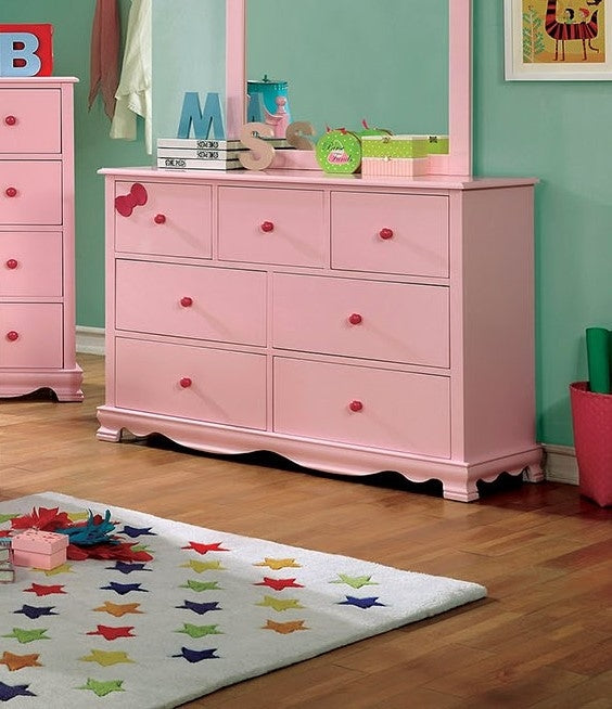 Dani Pink Solid Wood Dresser