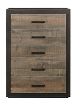 Miter Rustic Mahogany & Dark Ebony Wood Chest