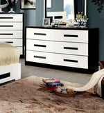 Rutger White/Black Wood Dresser