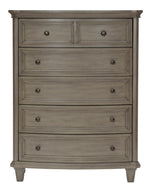 Vermillion Gray Cashmere Finish Wood 5-Drawer Chest