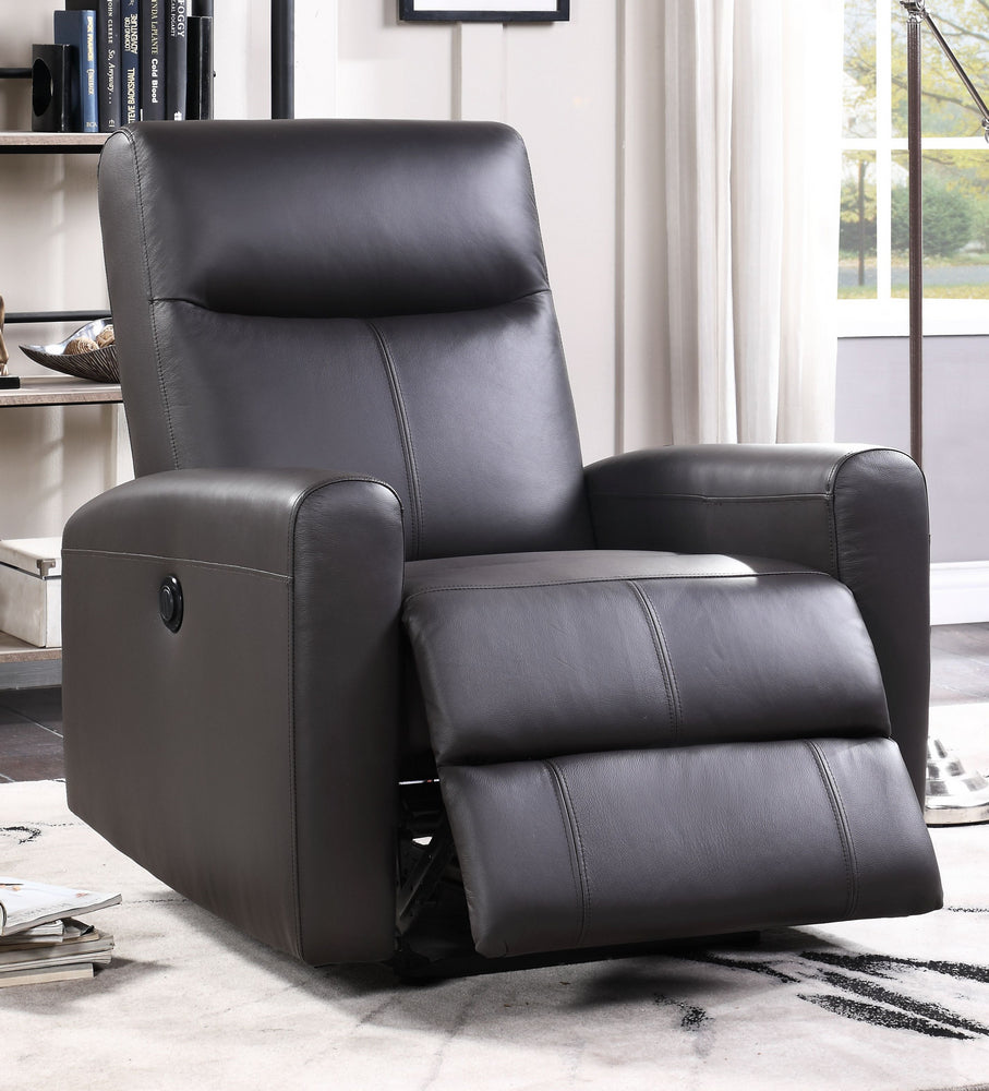 Blane Brown Top Grain Leather Match Power Recliner