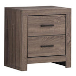Brantford Barrel Oak Wood 2-Drawer Nightstand
