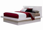 Jessica White Wood Cal King Platform Bed