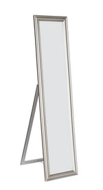 Elisabetta Silver Wood Floor Mirror