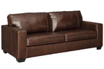 Morelos Chocolate Leather 2-Seat Sofa