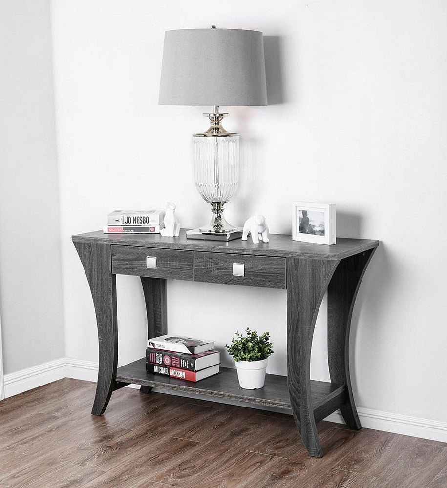 Amity Gray Wood Sofa Table