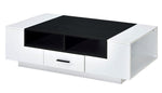 Armour White/Black Wood Coffee Table