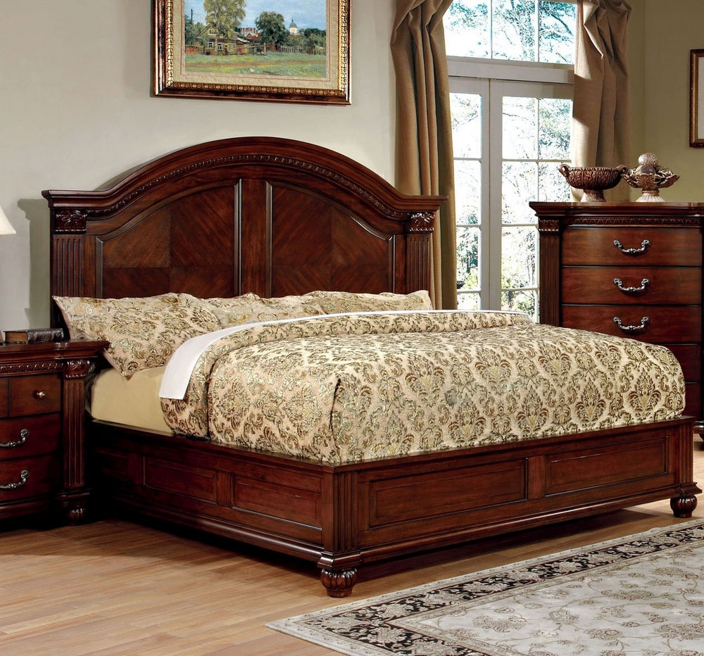 Grandom Cherry Wood Cal King Bed (Oversized)