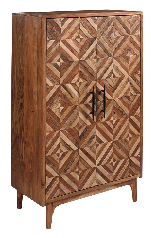 Gabinwell Two-Tone Brown Accent Cabinet