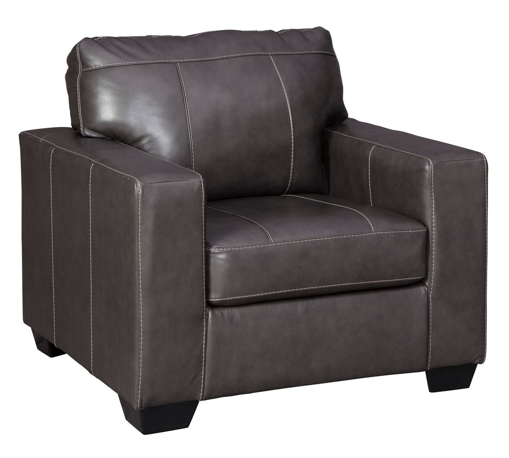 Morelos Gray Leather Chair