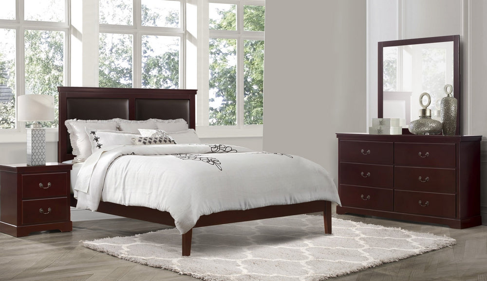 Seabright 4-Pc Cherry Wood Queen Bedroom Set