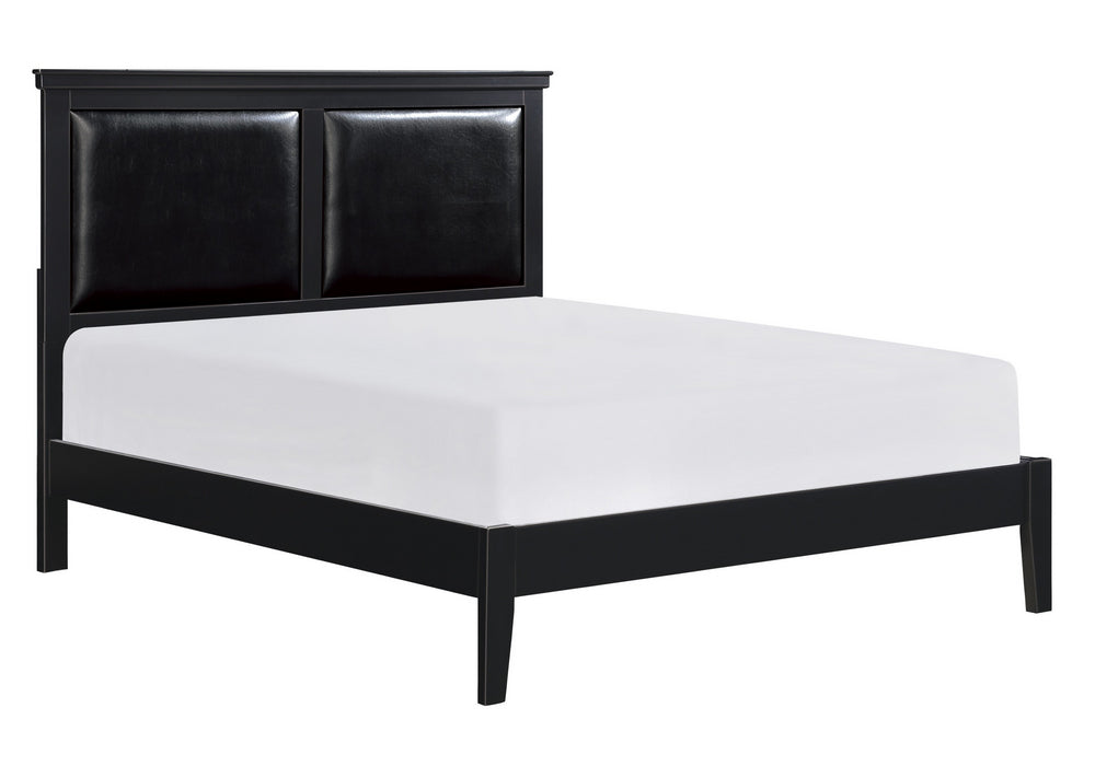 Seabright Black Wood Queen Bed