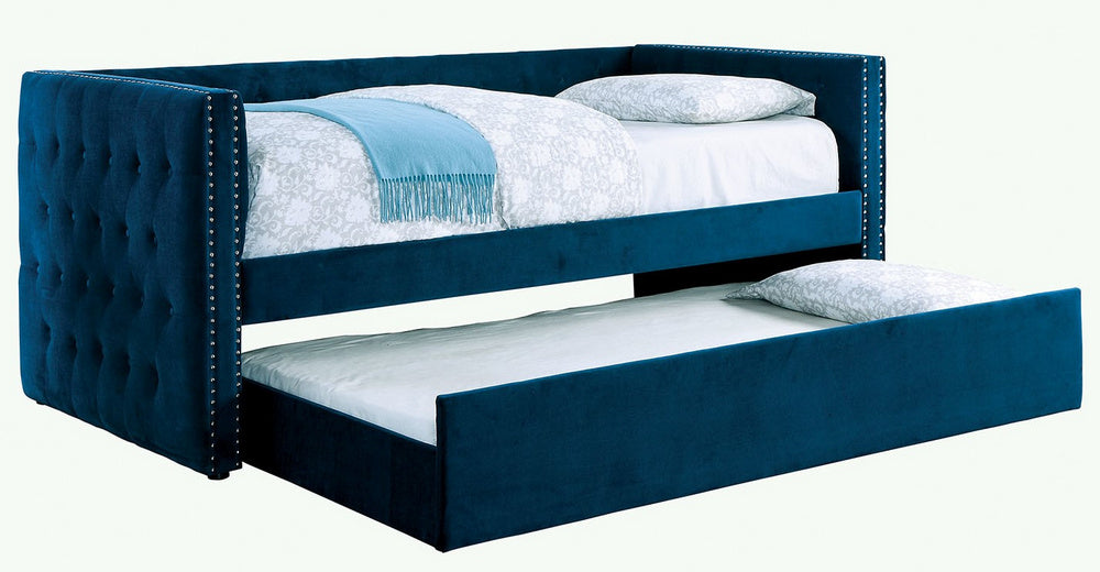 Susanna Navy Flannelette Twin Daybed w/Trundle