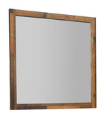 Sidney Rustic Pine Wood Frame Dresser Mirror